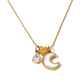 Celeste Trio Charm Necklace
