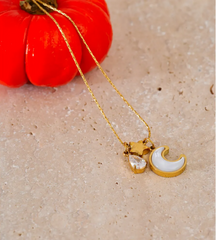 Celeste Trio Charm Necklace