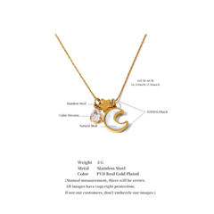 Celeste Trio Charm Necklace