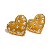 Amora Heart Studs