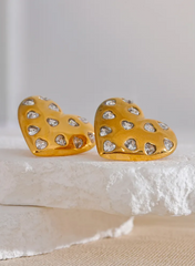 Amora Heart Studs
