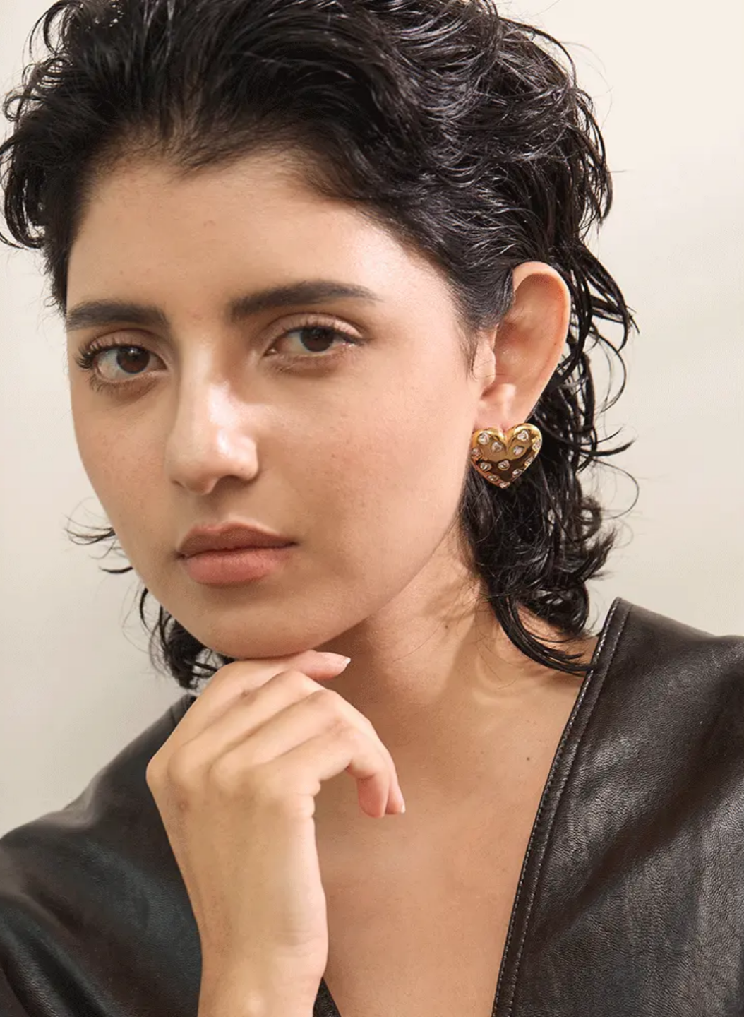 Amora Heart Studs