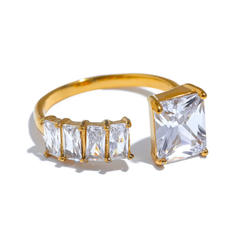 Silver Peridot Ring