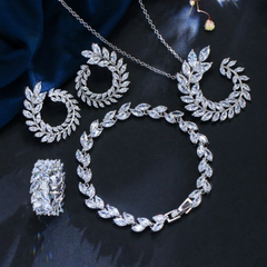 Opulent Leaf Jewelry Set