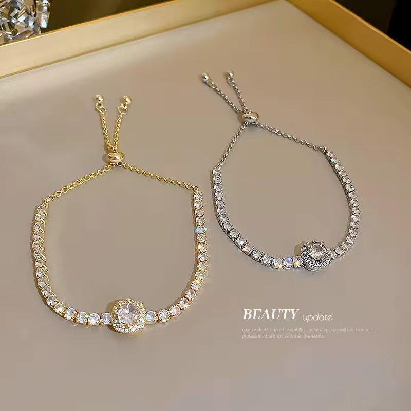 Rhinestone Adjustable Bracelet