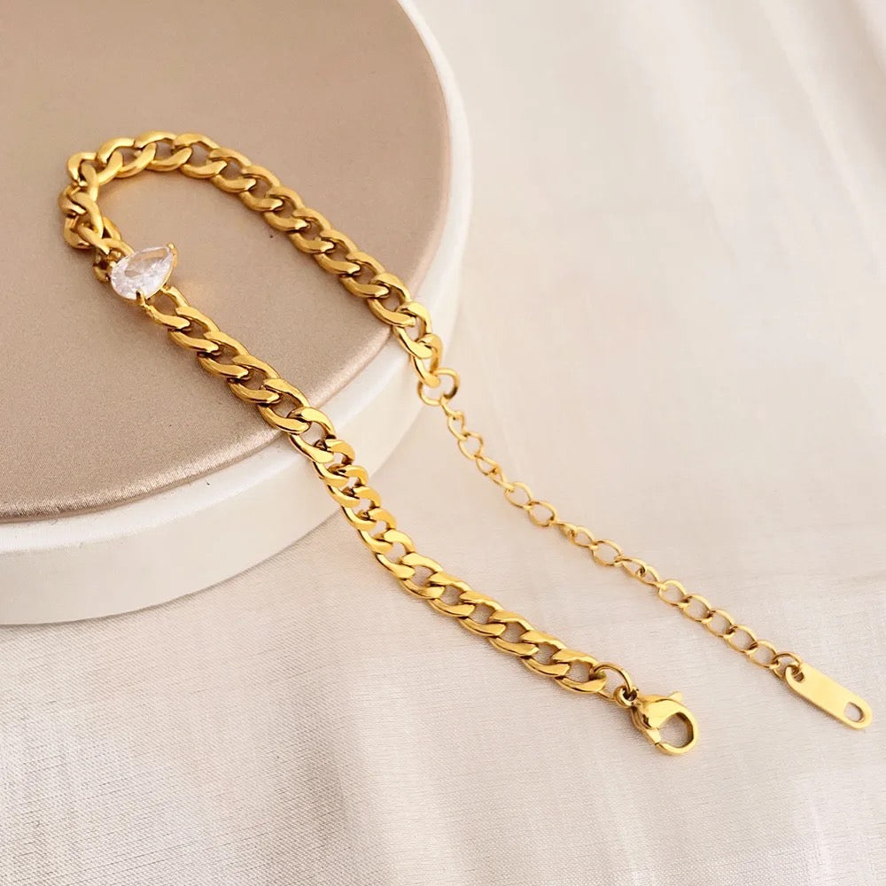 Water Drop Charm Bracelet