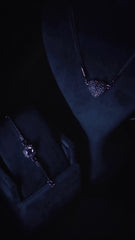 The Love Duo ( Heart Magnetic Necklace + Crystal Bracelet)