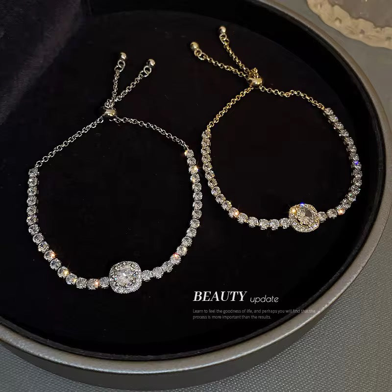Rhinestone Adjustable Bracelet