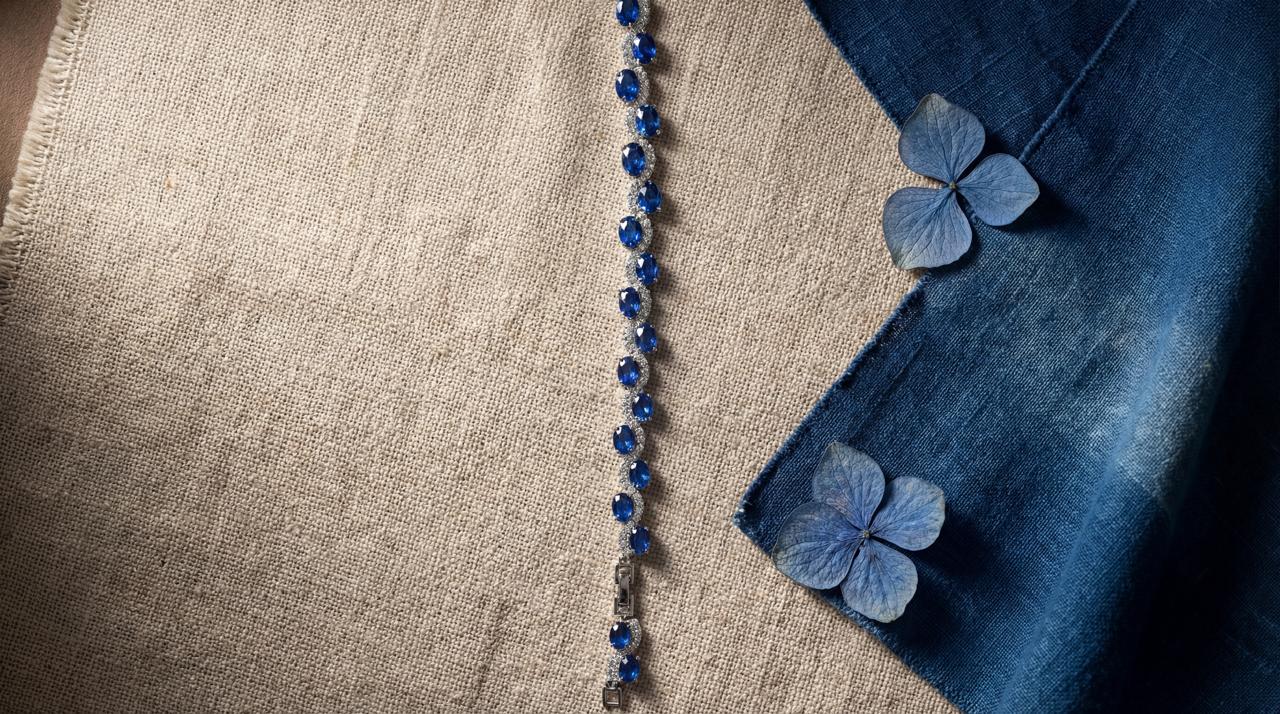 Crown of Sapphires Bracelet (With Free Gift Box)