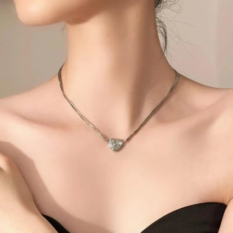 Heart Magnetic Pendant Necklace