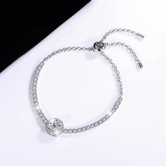Rhinestone Adjustable Bracelet