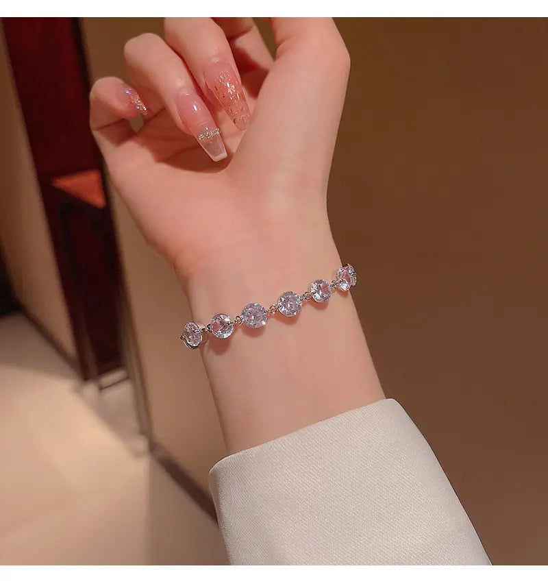 Luxury Sterling Pendant with FREE Crystal Zircon Bracelet