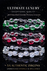Regal Zircon Bracelet (With Free Gift Box)