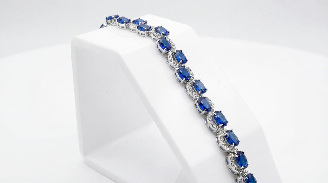 Crown of Sapphires Bracelet (With Free Gift Box)