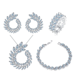 Opulent Leaf Jewelry Set