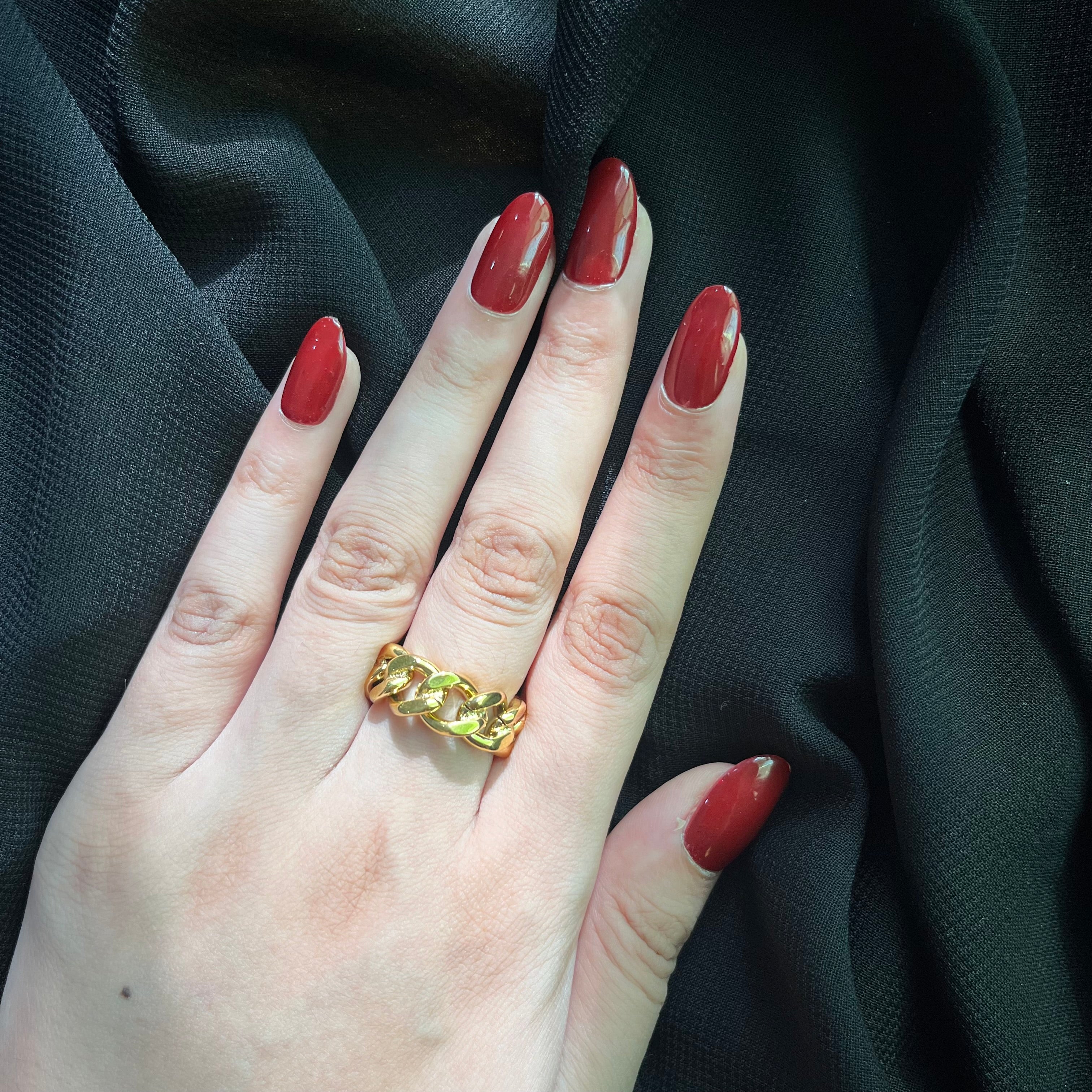 18K Gold-Plated Bracelet and Ring Set