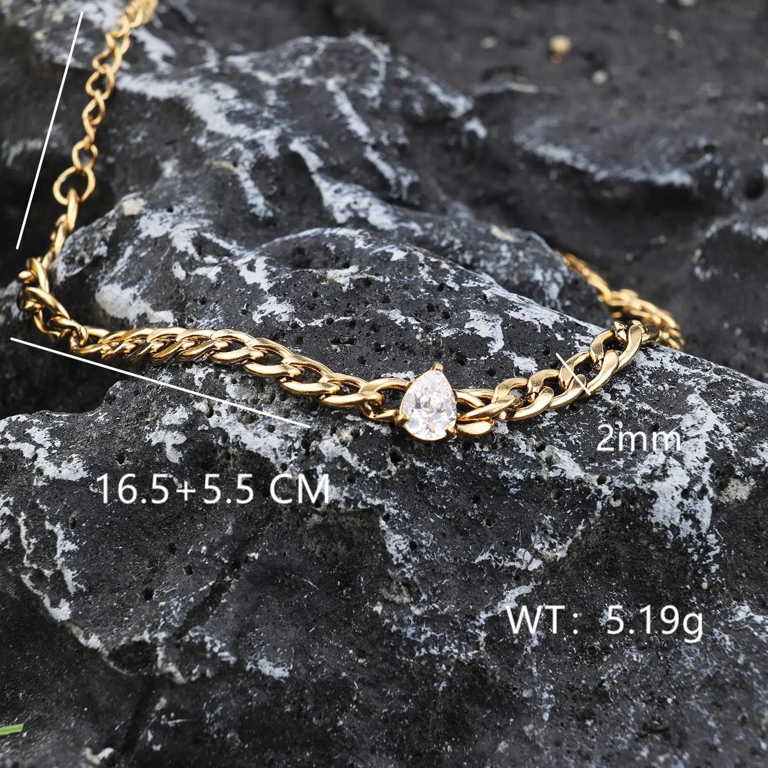 Water Drop Charm Bracelet
