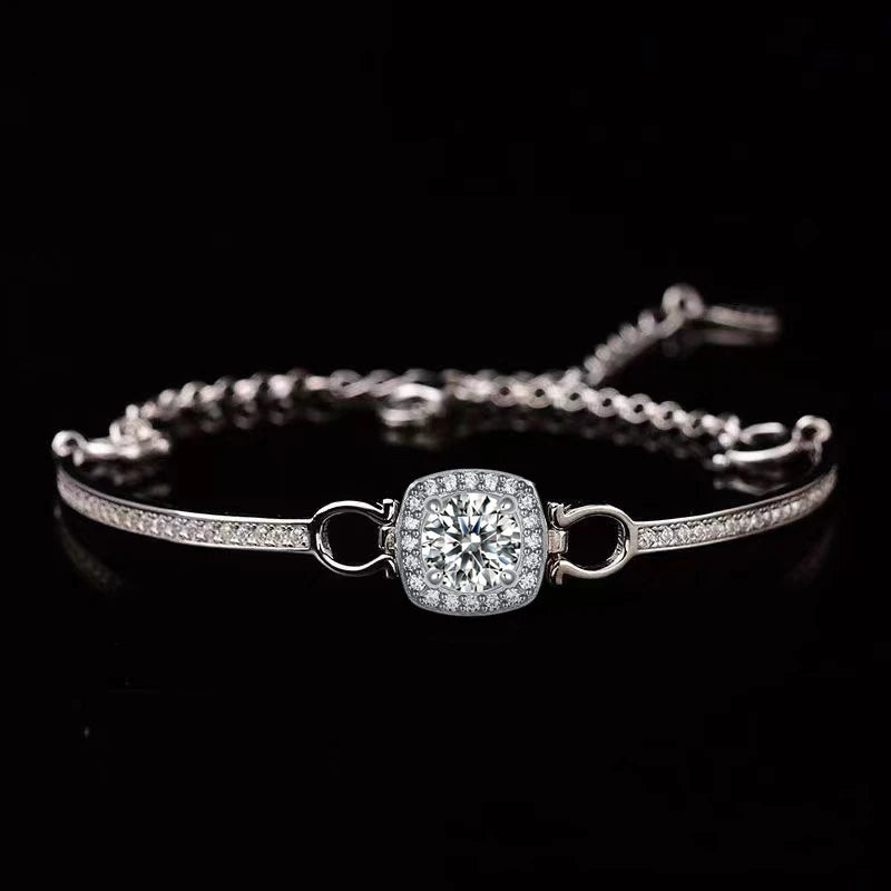 The Love Duo ( Heart Magnetic Necklace + Crystal Bracelet)