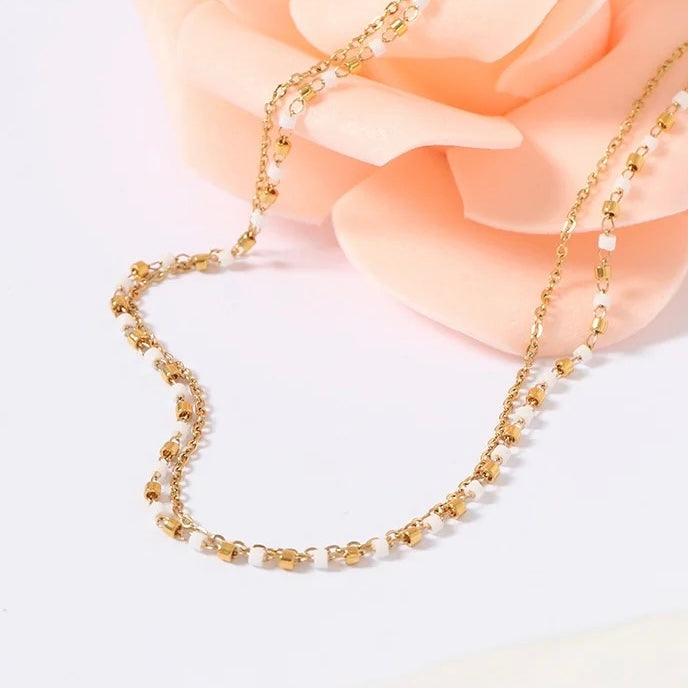 Gold Plated Beaded Anklet