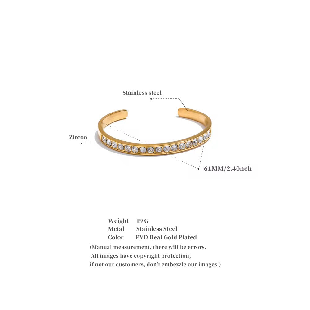 Elan Crystal Cuff