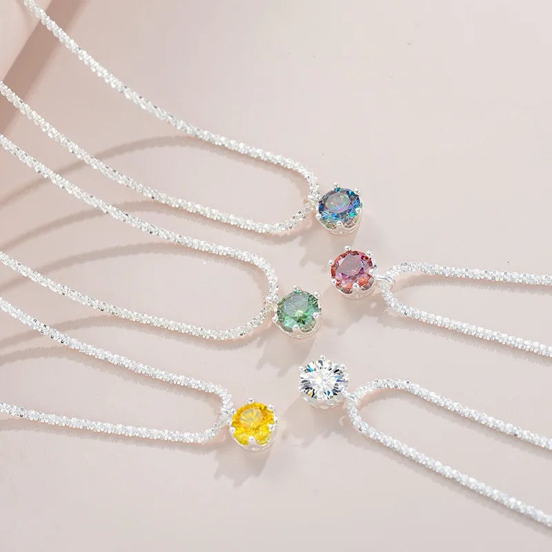 Turkish Chain Gem Dot Pendant Necklace