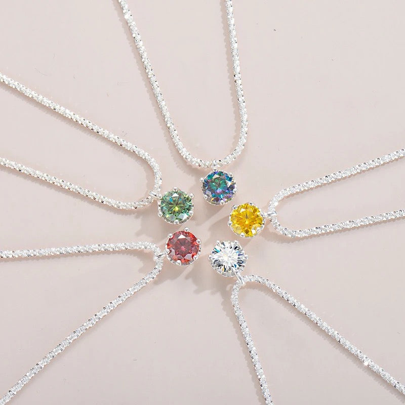 Turkish Chain Gem Dot Pendant Necklace