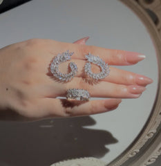 Opulent Leaf Jewelry Set