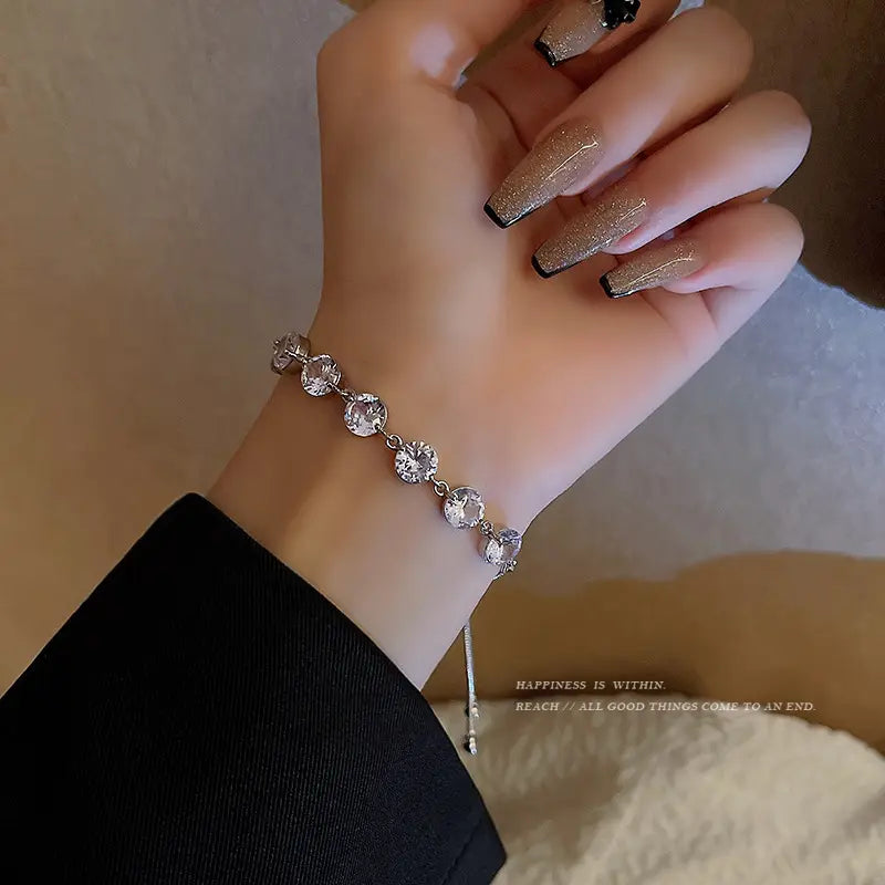 Crystal Zircon Adjustable Bracelet