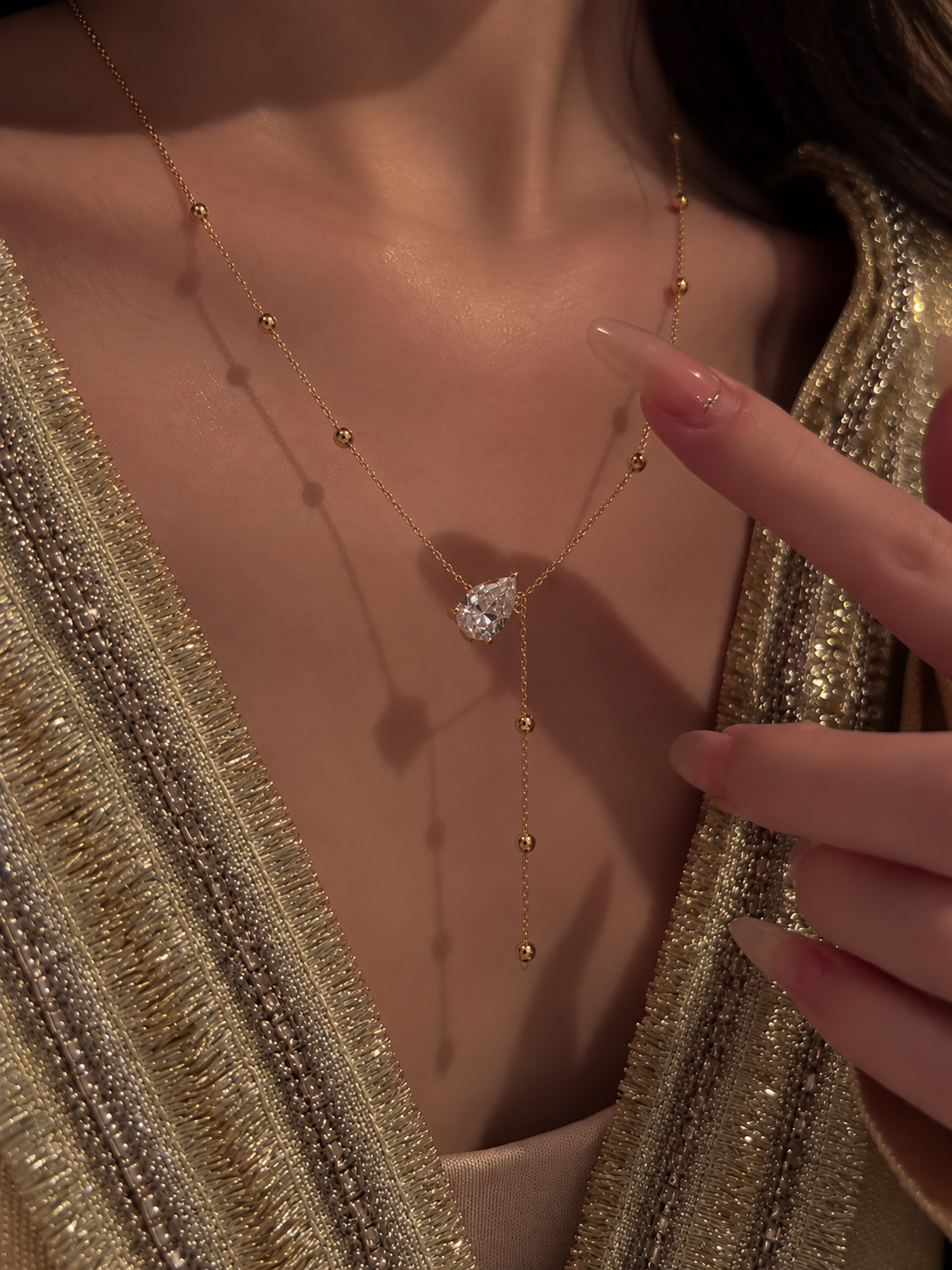 Crystal Drop Necklace