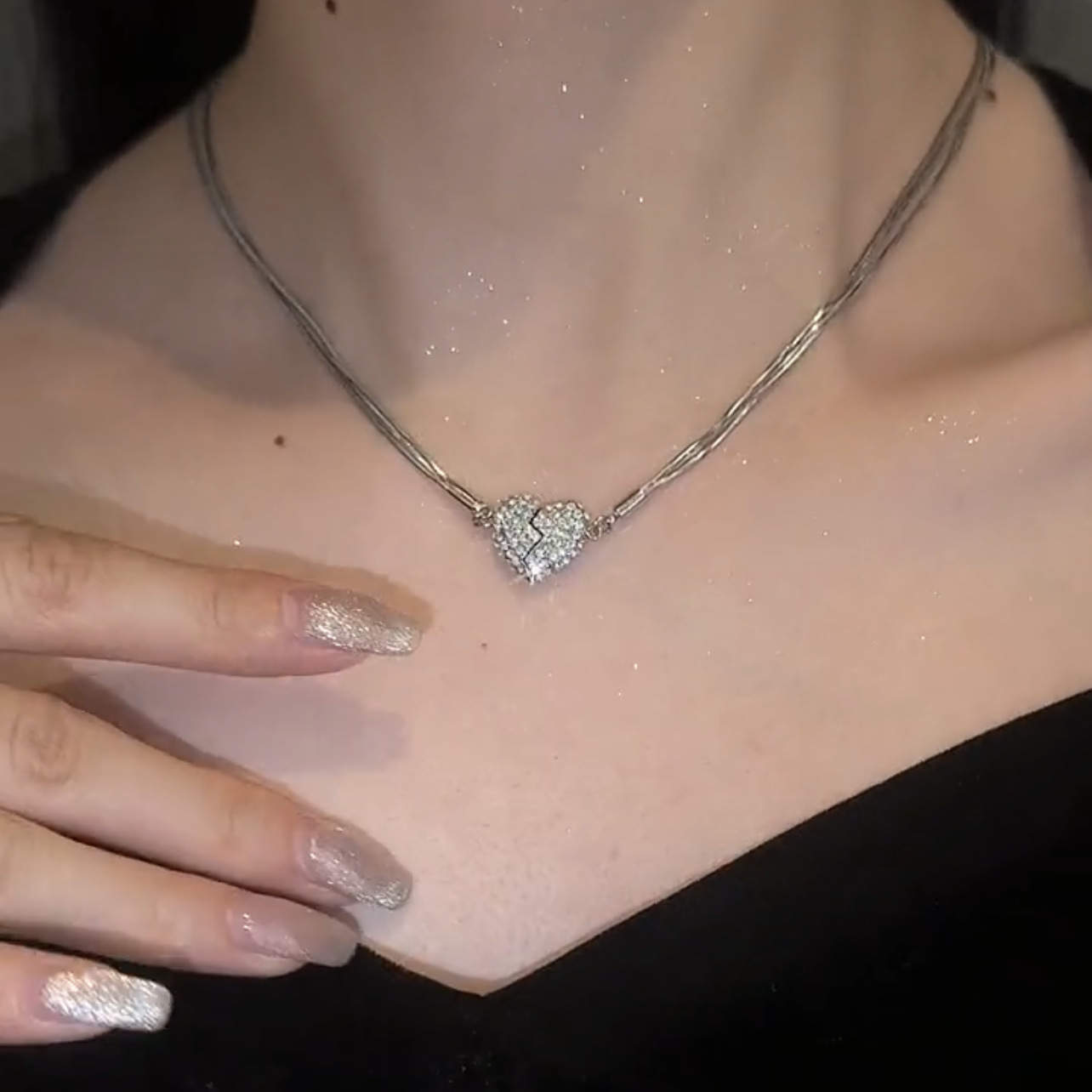 Heart Magnetic Pendant Necklace