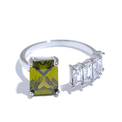 Emerald Peridot Ring